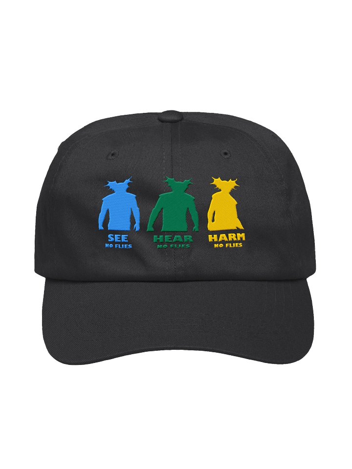See-Hear-Harm Classic Hat | Tri-Colour Silhouette product image (1)