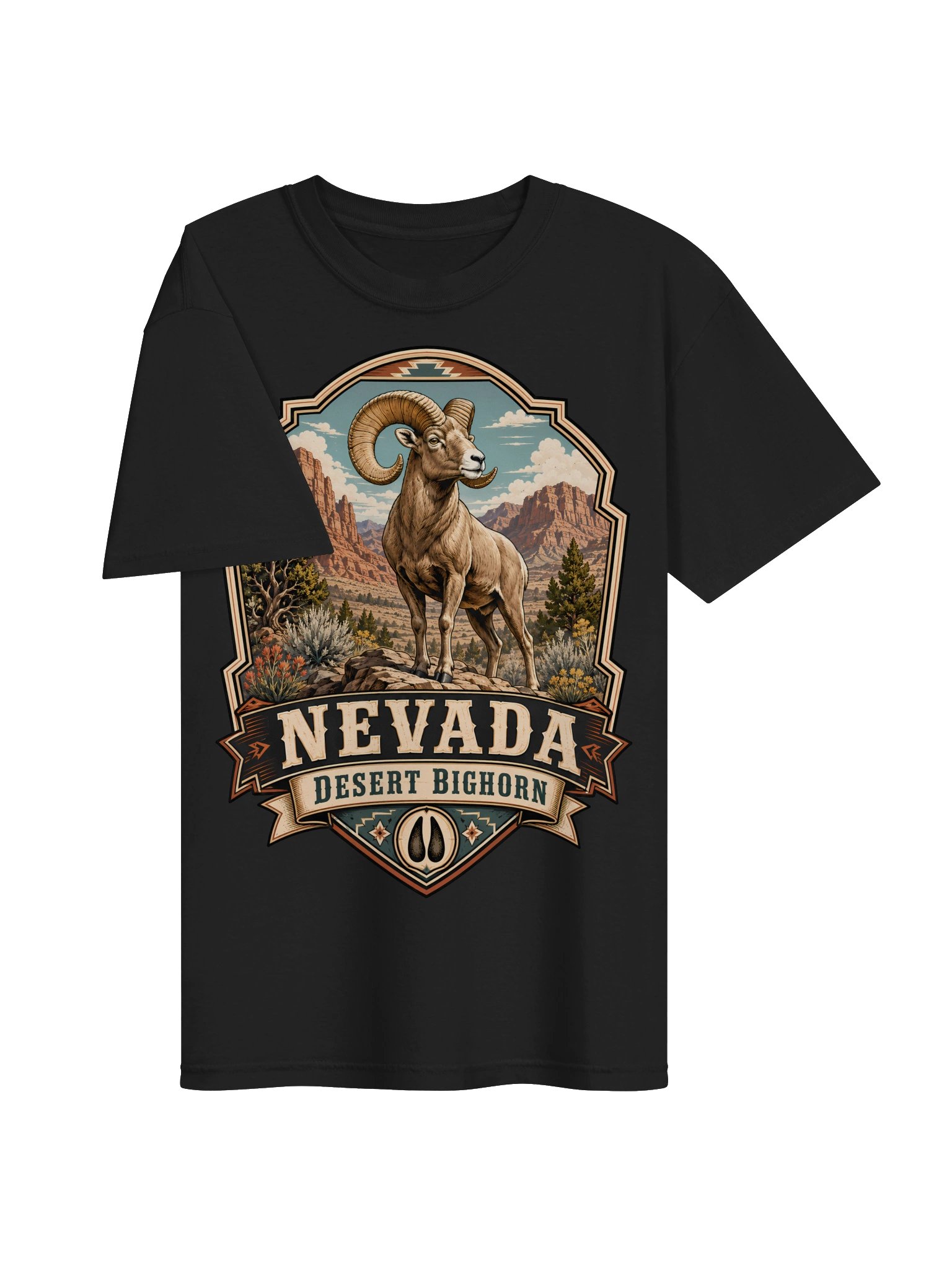Nevada Desert Bighorn Emblem Tee product image (25)