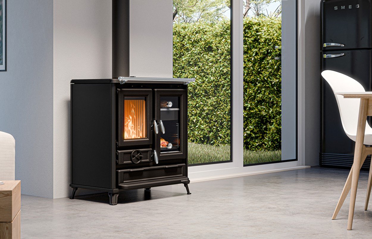 Thermorossi Klarissa Black Wood Cook Stove Dual Oven product image (1)
