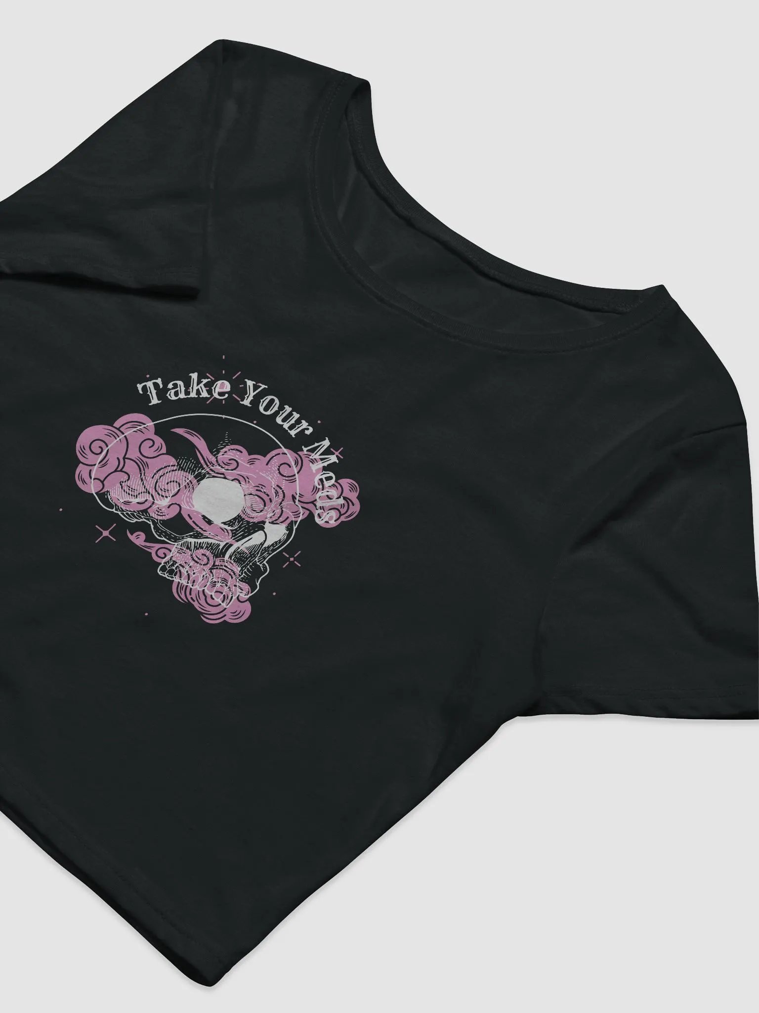 Take Your Meds Cropped Tee (White Design) product image (5)