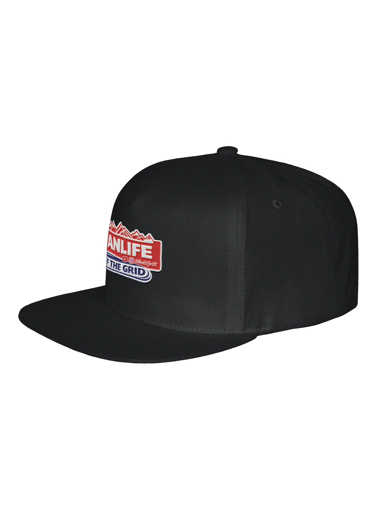 Vanlife - Off the Grid Black Snapback Hat product image (3)