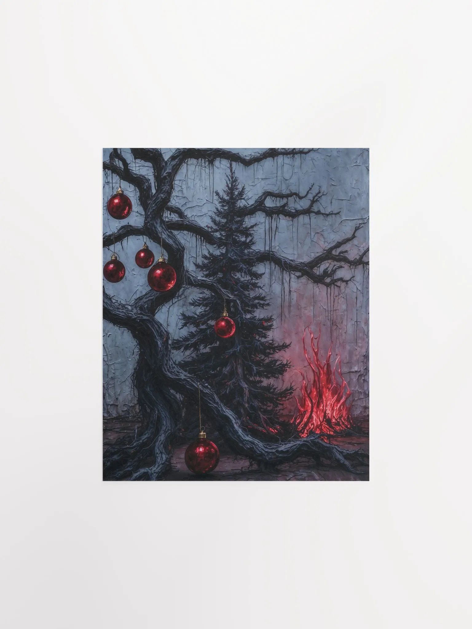 Black Christmas Tree Poster product image (7)