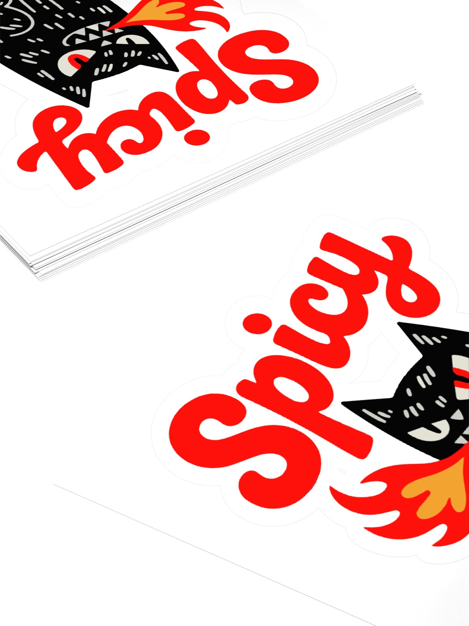 Spicy Cat Kiss Cut Stickers product image (4)