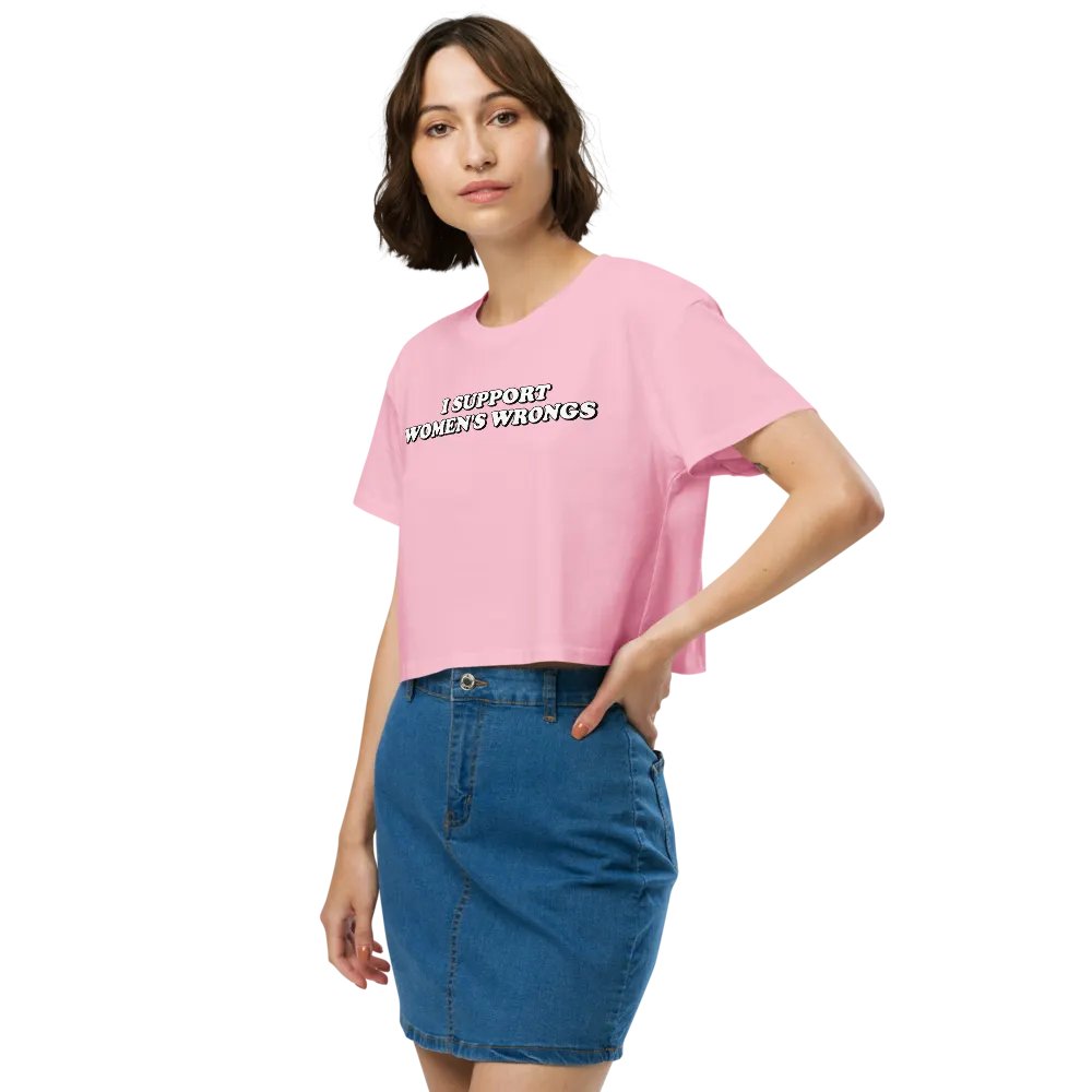 I Support Women's Wrongs Crop Top product image (9)
