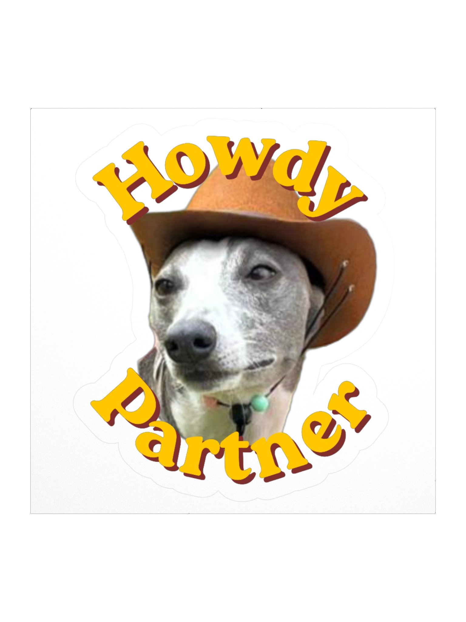 "Howdy Partner" Hervey sticker product image (1)
