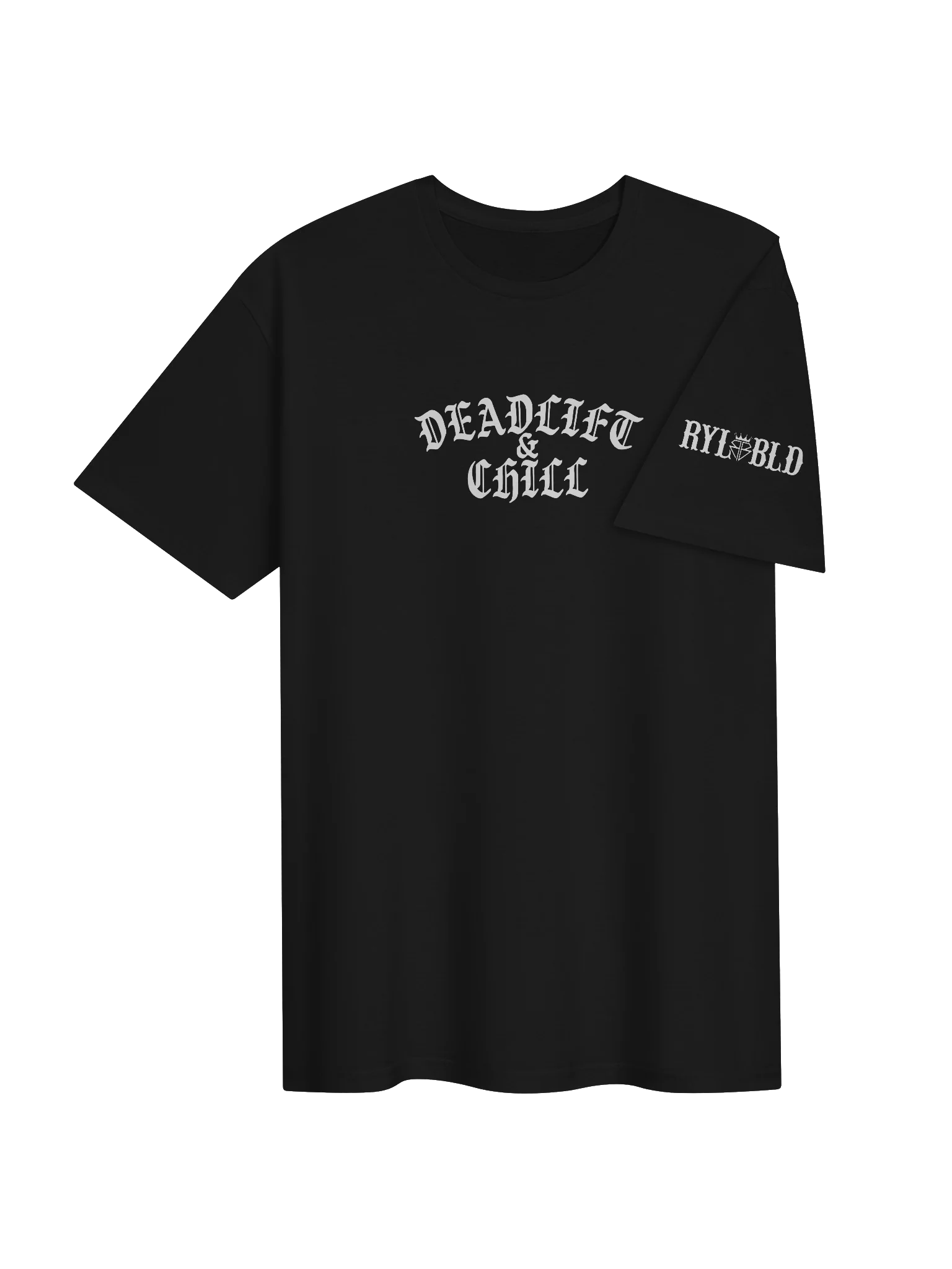 DEADLIFT & CHILL TEE (WHITE LOGO) product image (3)