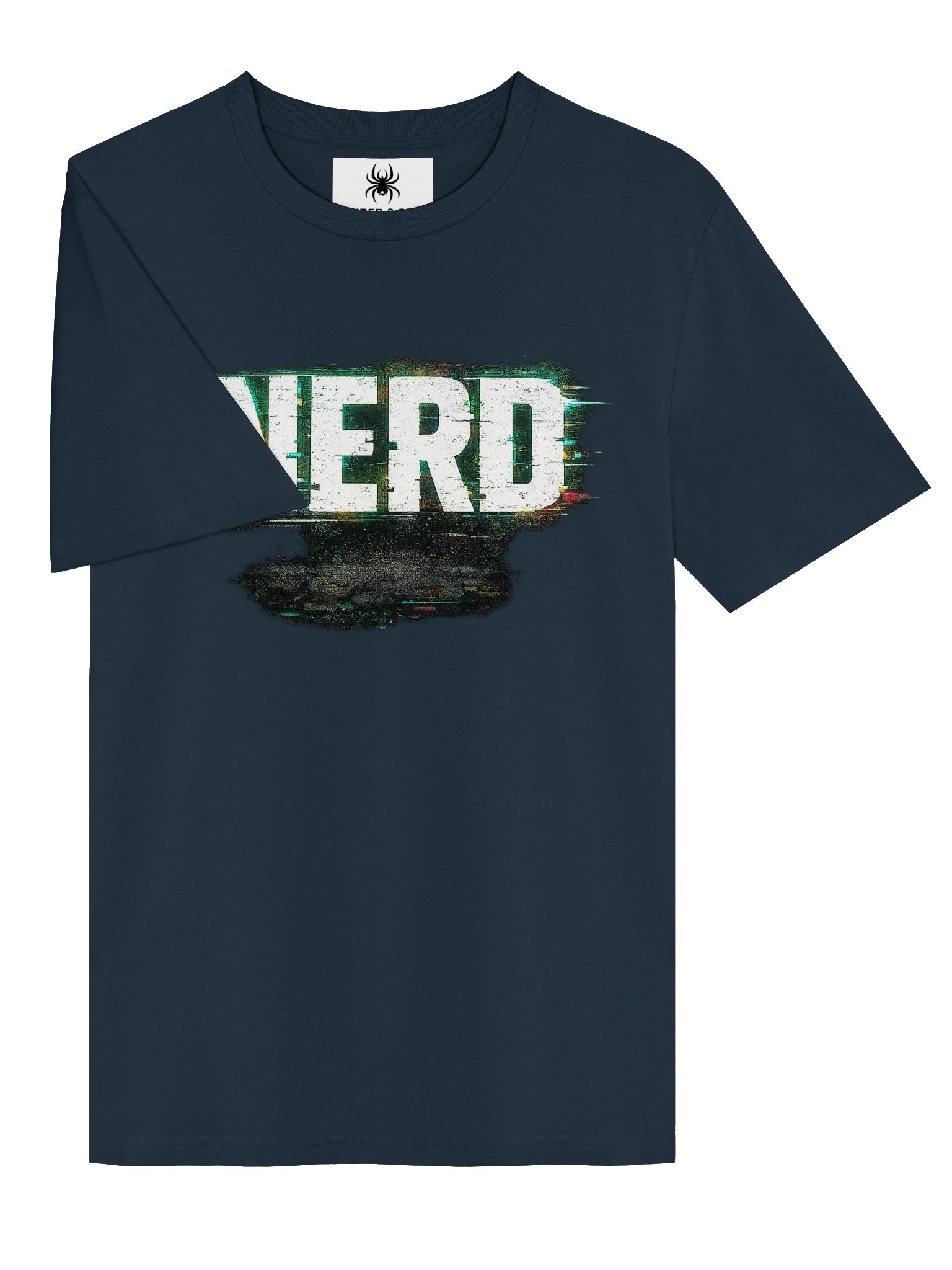 NERD" Glitch Tee – Bold Chrome Type | Wear It As a Compliment product image (12)