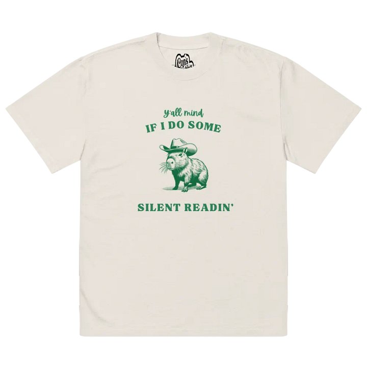 Silent Readin' | Oversized Tee product image (2)