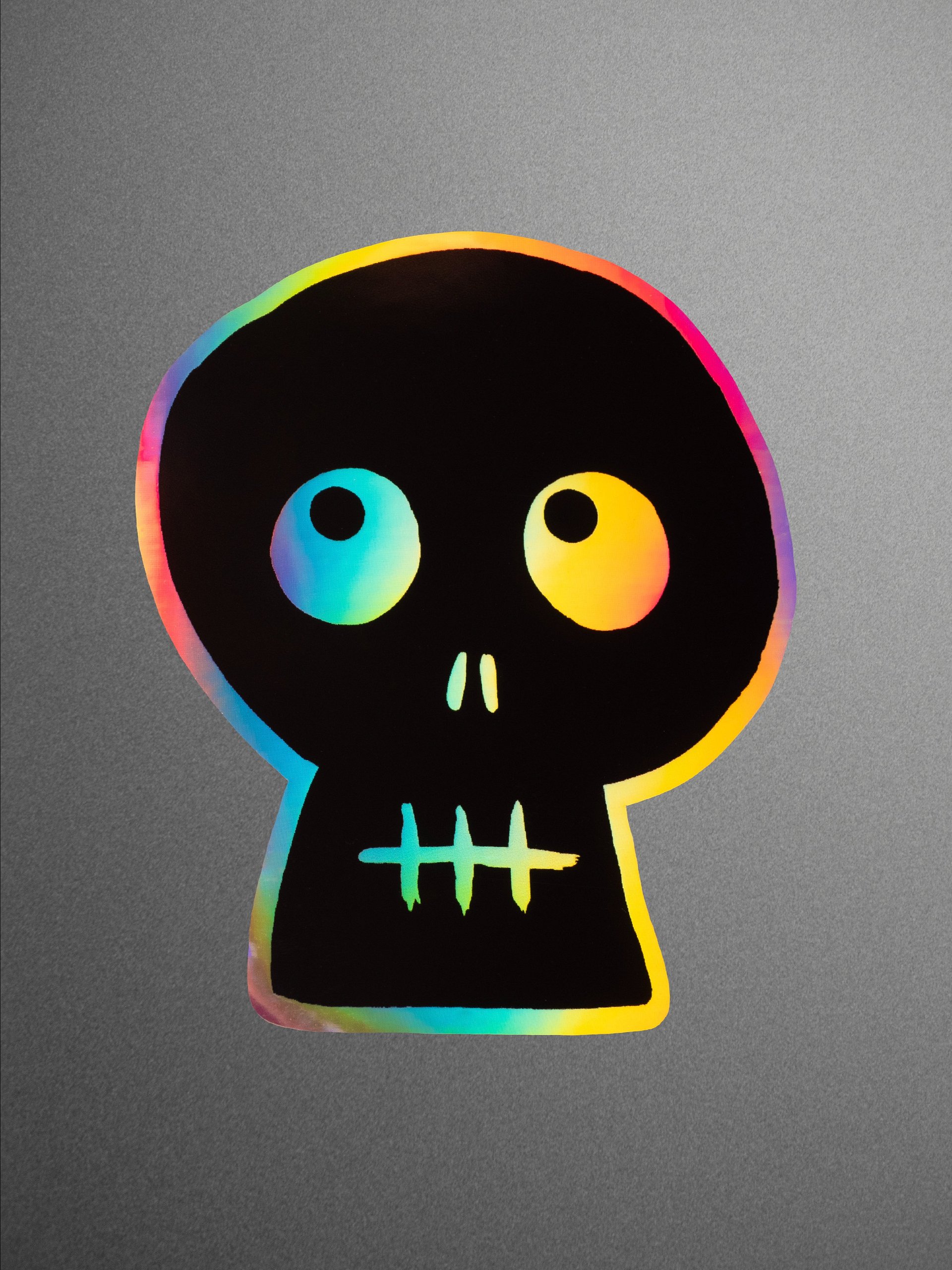 HOLOGRAPHIC STICKER - SKULL 03 product image (1)