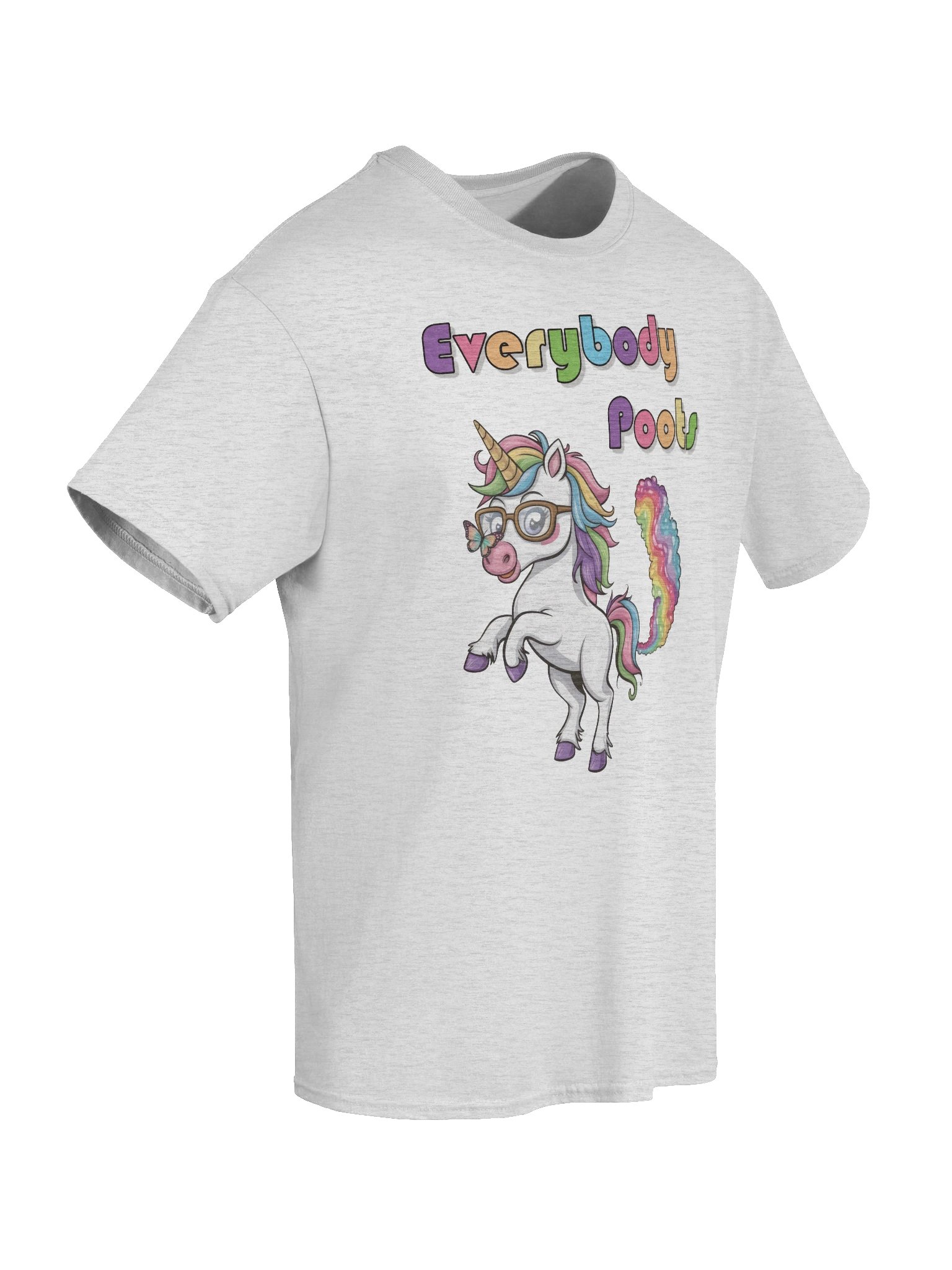 Everybody Poots Unicorn Light Version Unisex Heavyweight Graphic T-shirt product image (2)