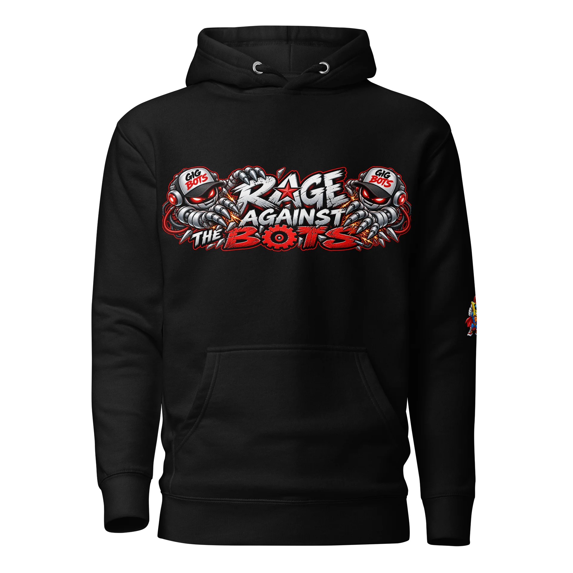 Rage Against the Bots — Gig Worker Hoodie product image (1)