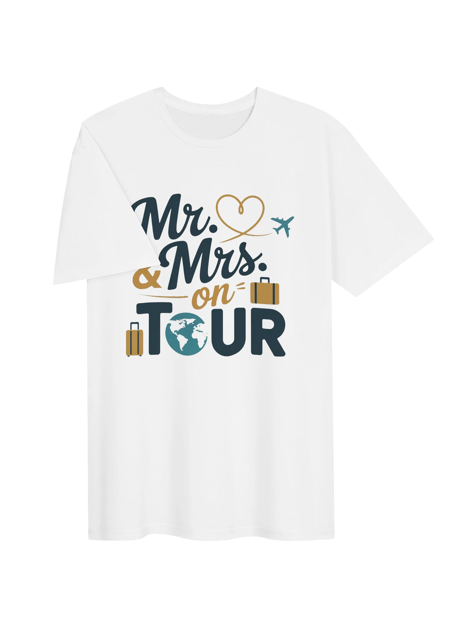 Mr. & Mrs. On Tour T-Shirt | Honeymoon Travel Tee product image (3)