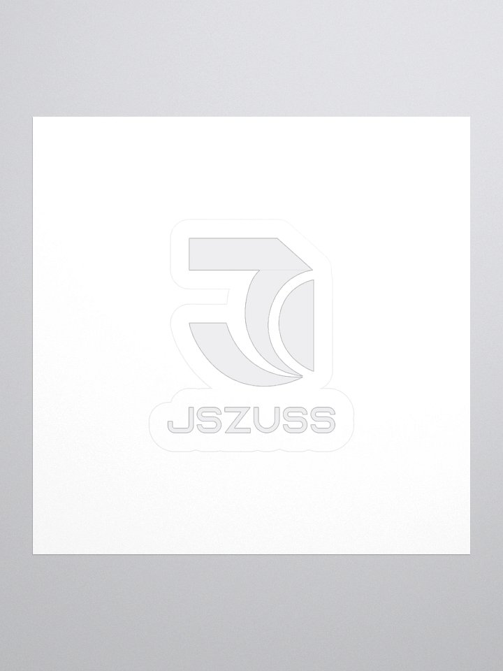 Jszuss White Logo Sticker product image (1)