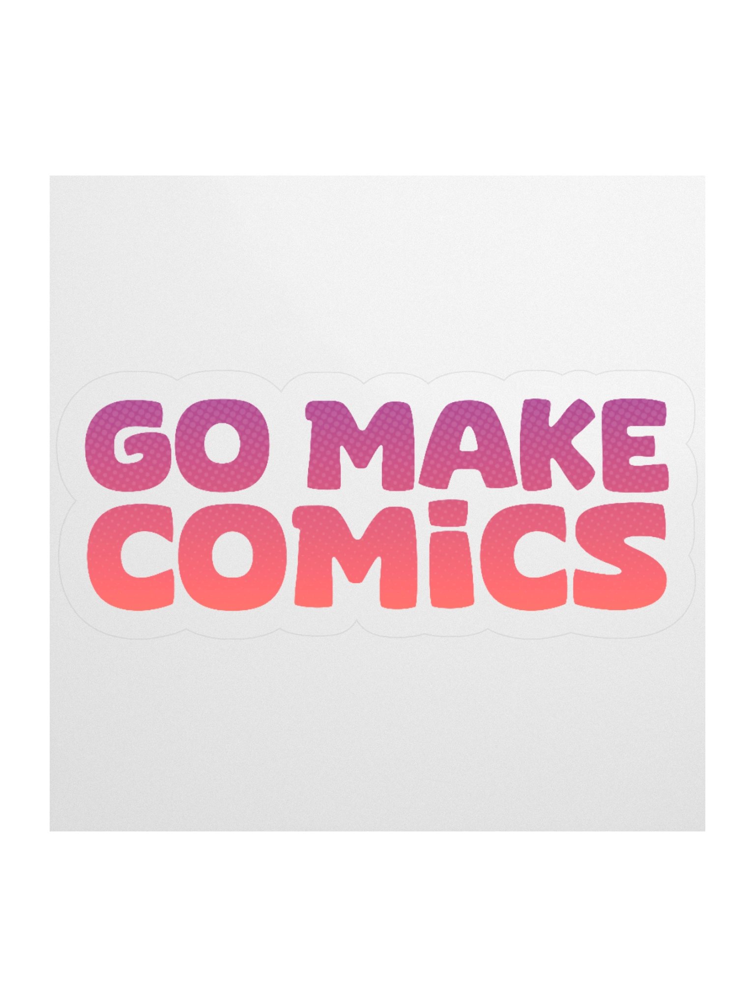 Go Make Comics | 3" Sticker product image (1)