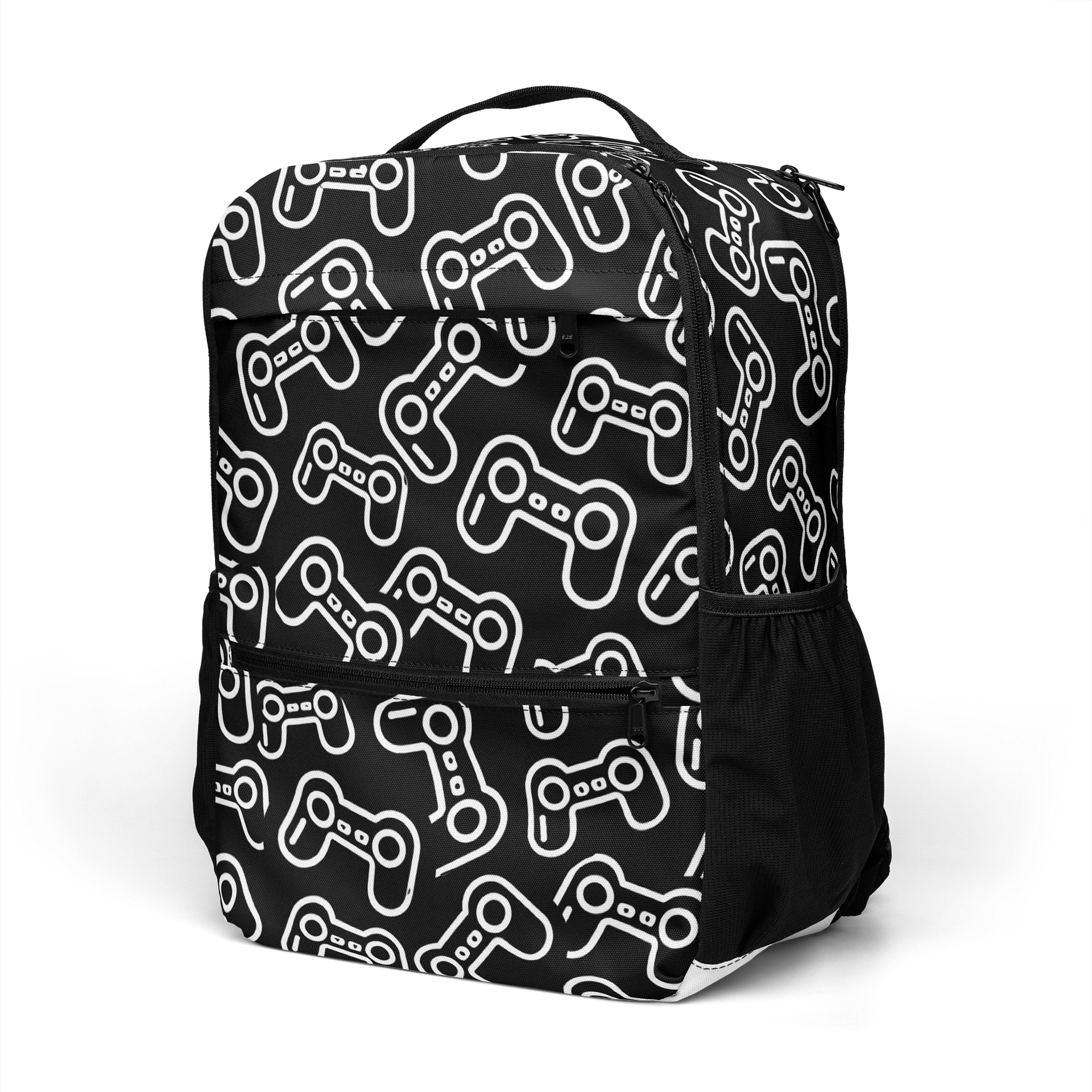 Sac à dos imprimé intégral manette blanche product image (1)