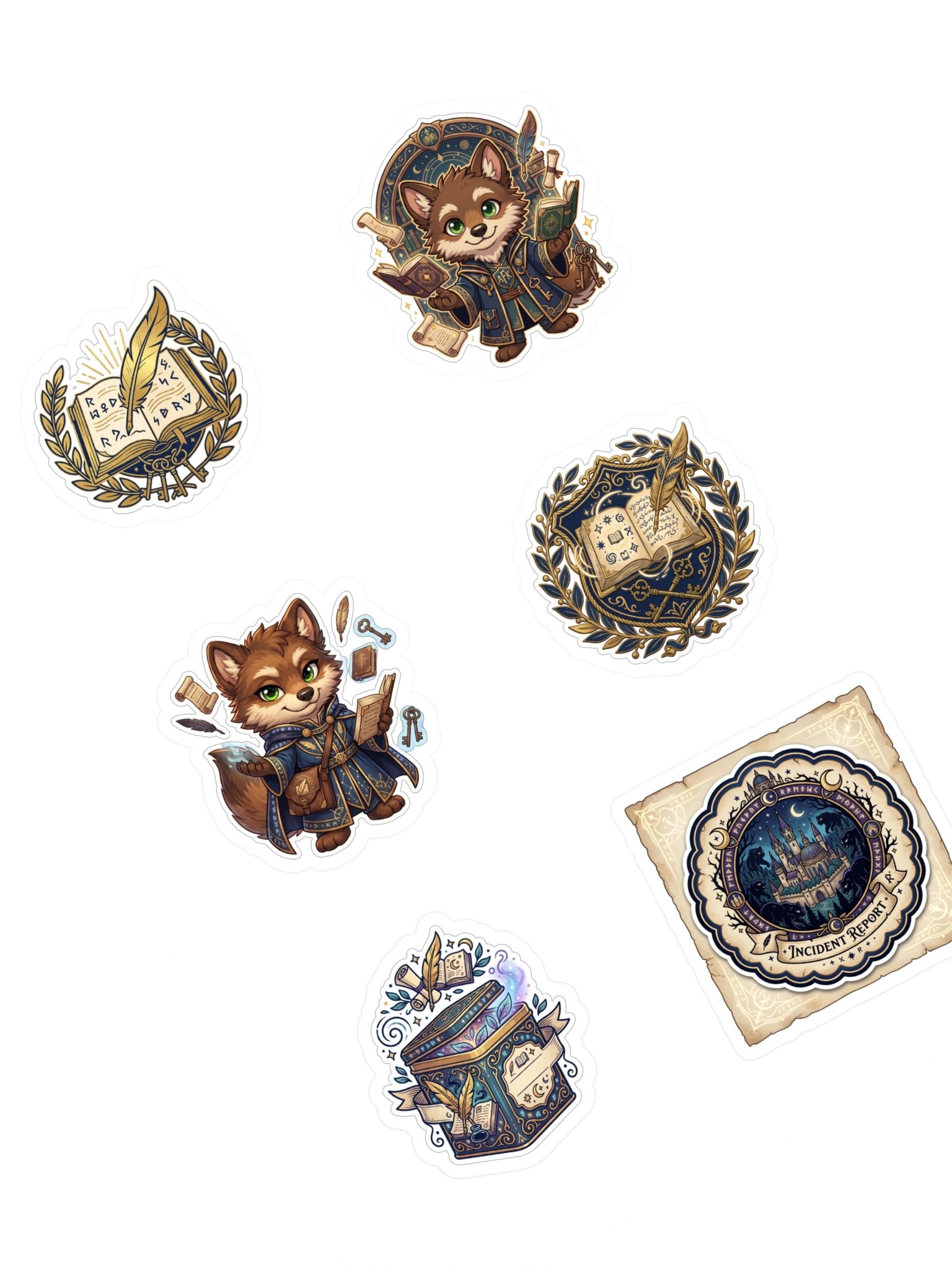 Roscoe – House of Elderquill Sticker Sheet product image (1)