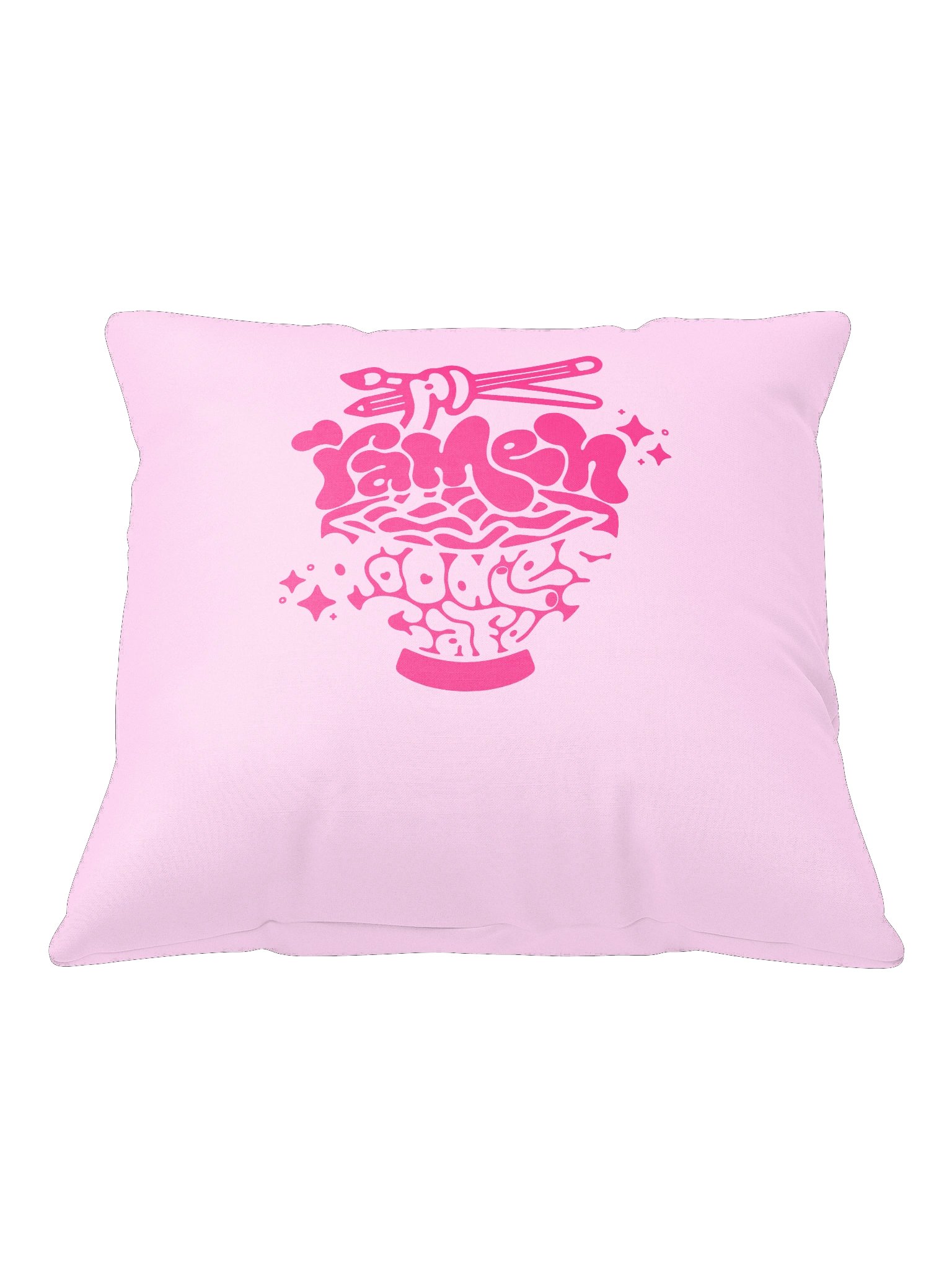 RamenDoodlesCafe Logo Throw Pillow product image (2)