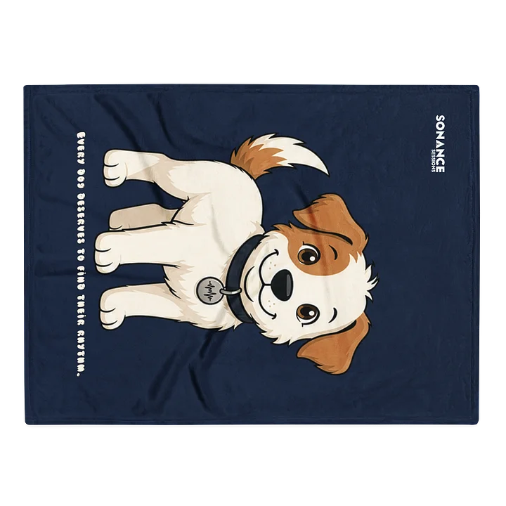 Sonance Dog Throw Blanket (Stand) Navy product image (1)