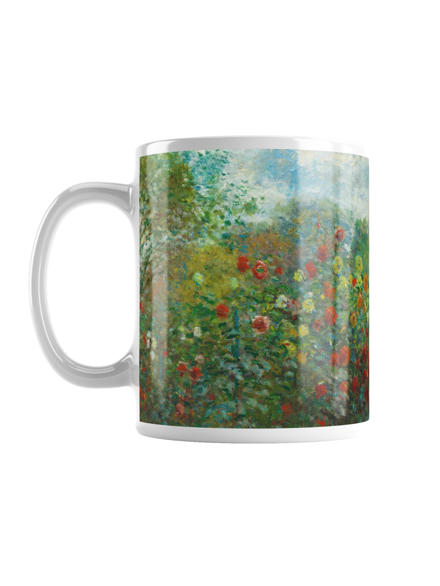 The Artist's Garden in Argenteuil (A Corner of the Garden with Dahlias) [Claude Monet] Mug product image (2)