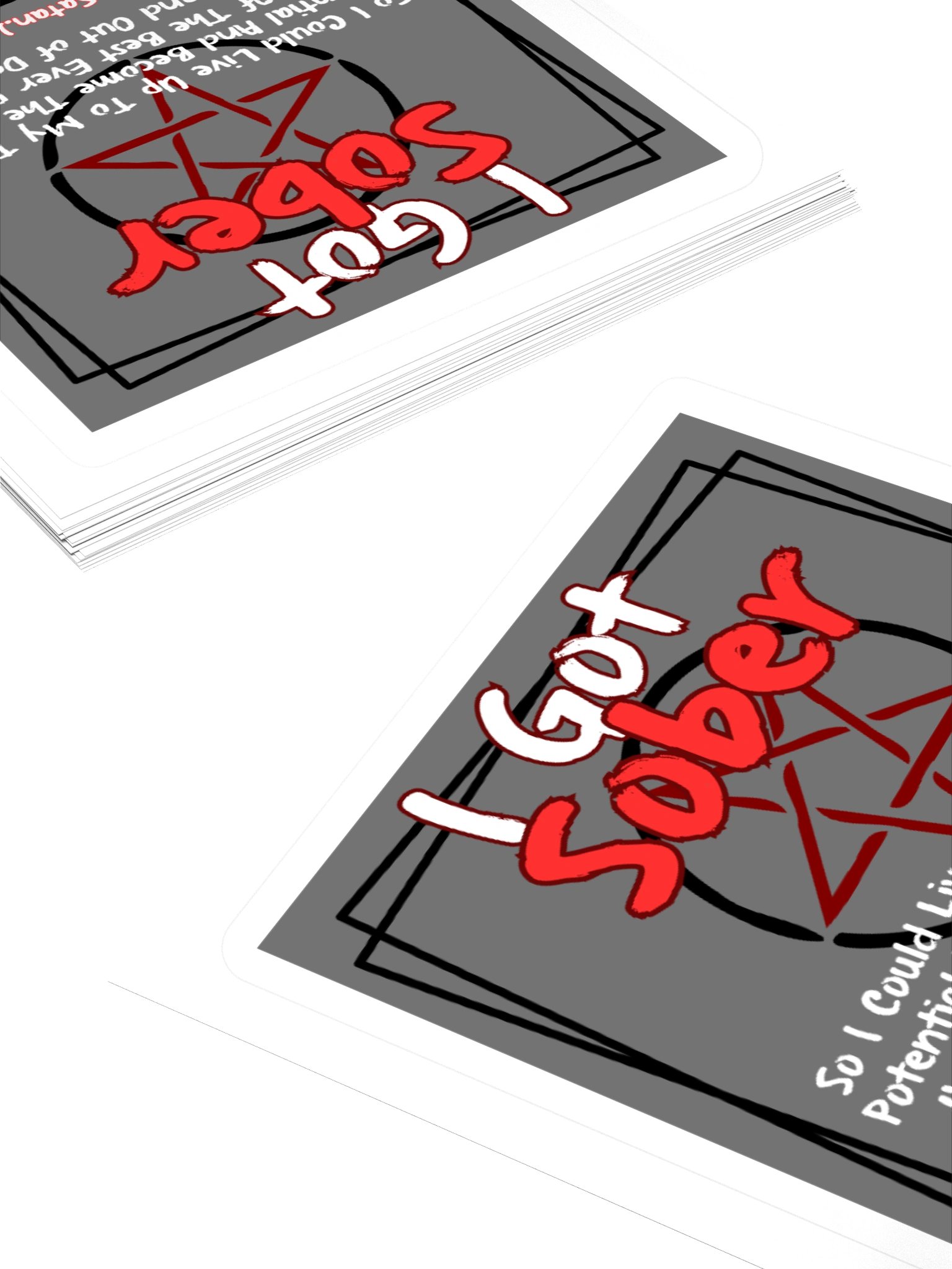 I Got Sober So I Could Be A Band Member Square Sticker product image (4)