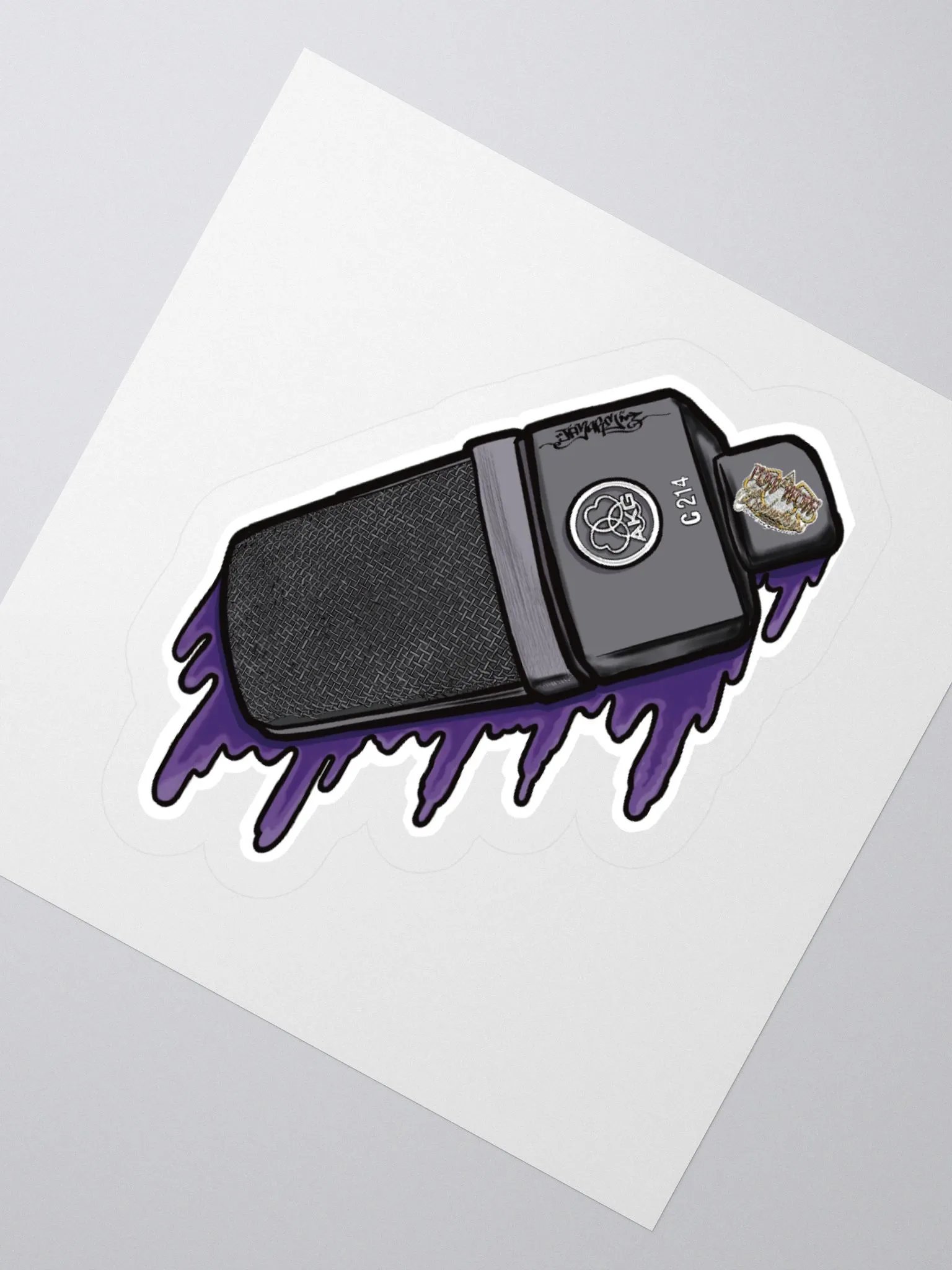 C214 Akg Mic Sticker product image (2)