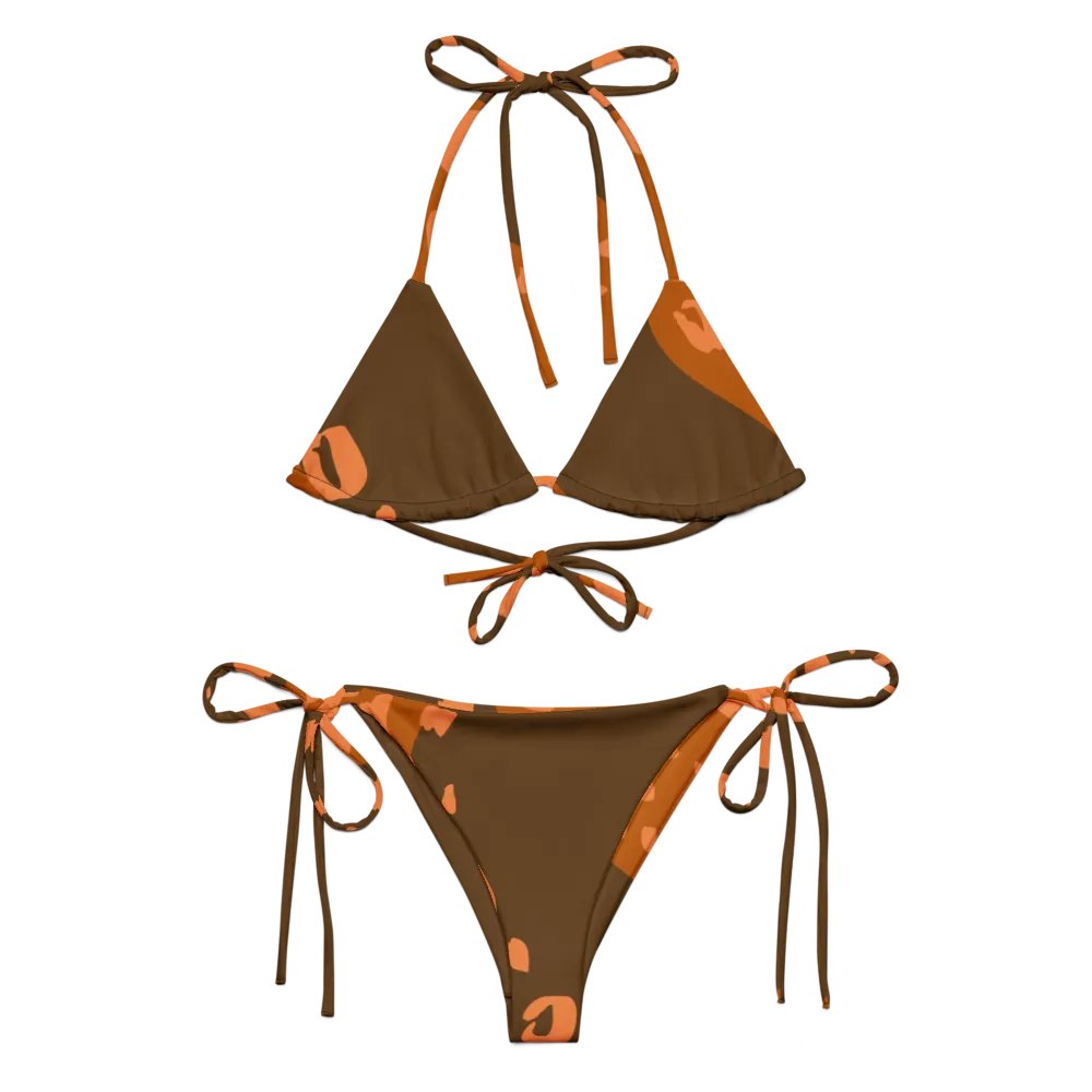 Orange Leopard All-Over Bikini Set product image (7)