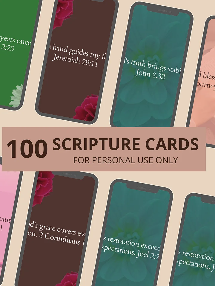 TIKVAH Scripture Cards Printable product image (1)