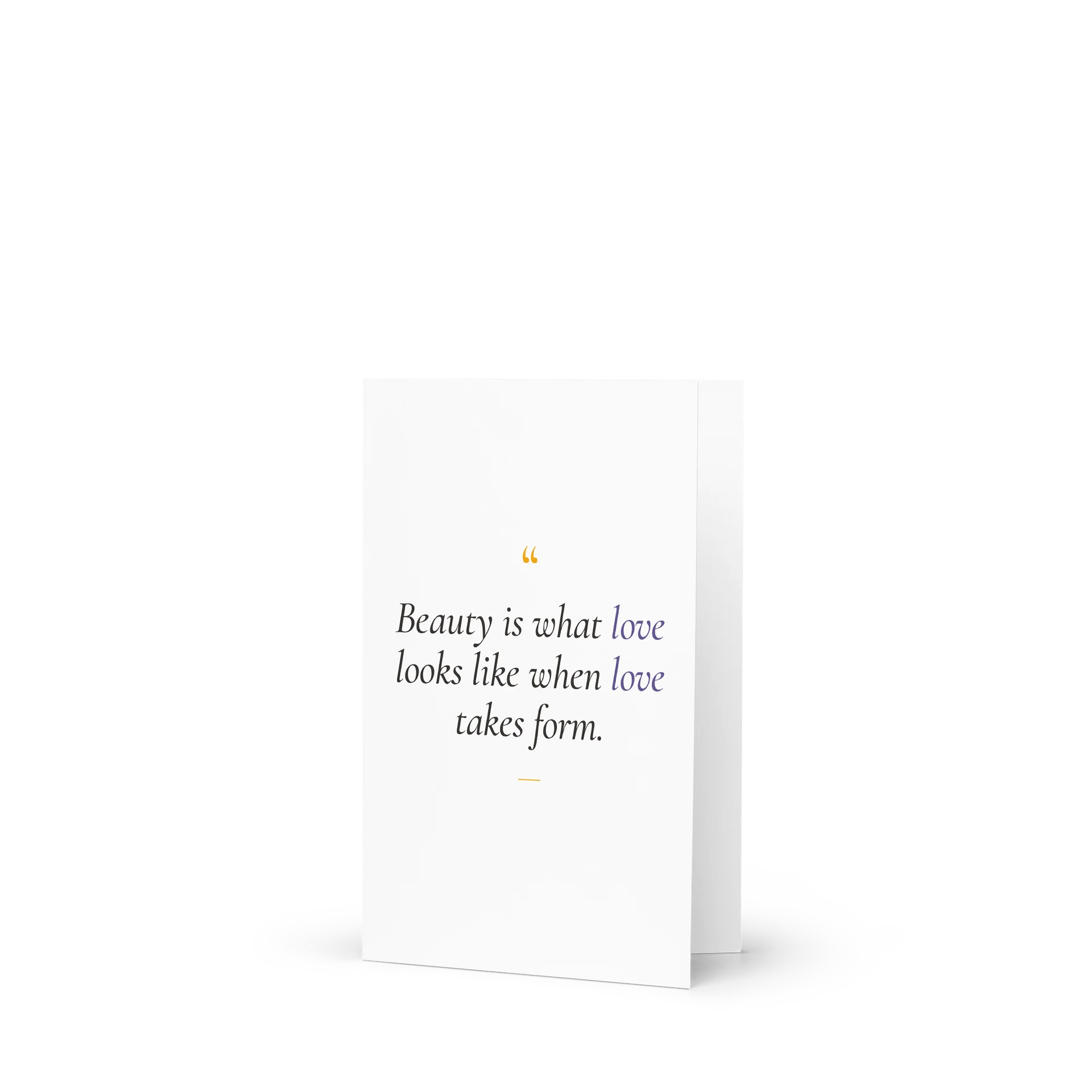 Beauty Is Love Greeting Card product image (1)