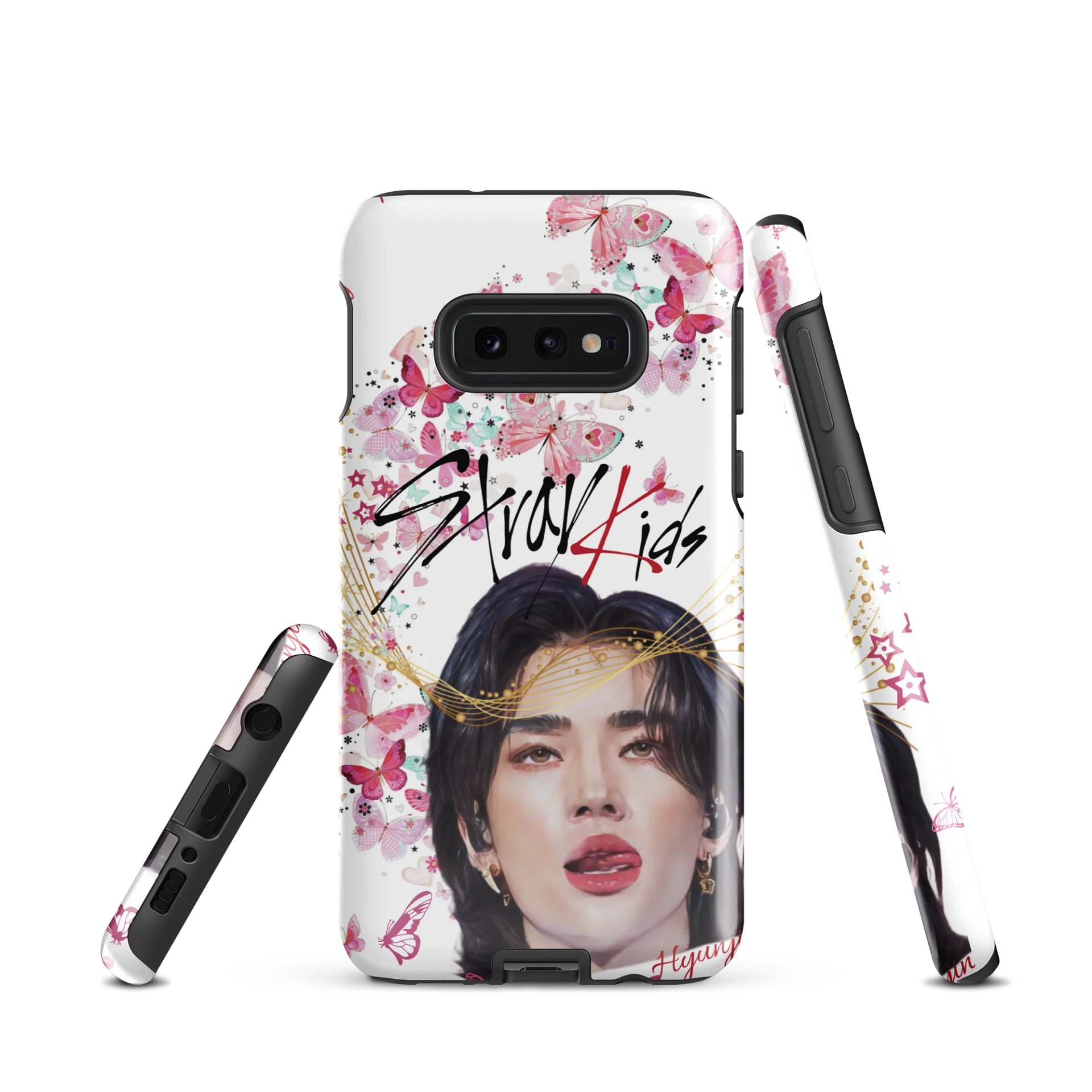 STRAYKIDS Hyunjin Pink Butterflies Samsung® Tough Case product image (3)