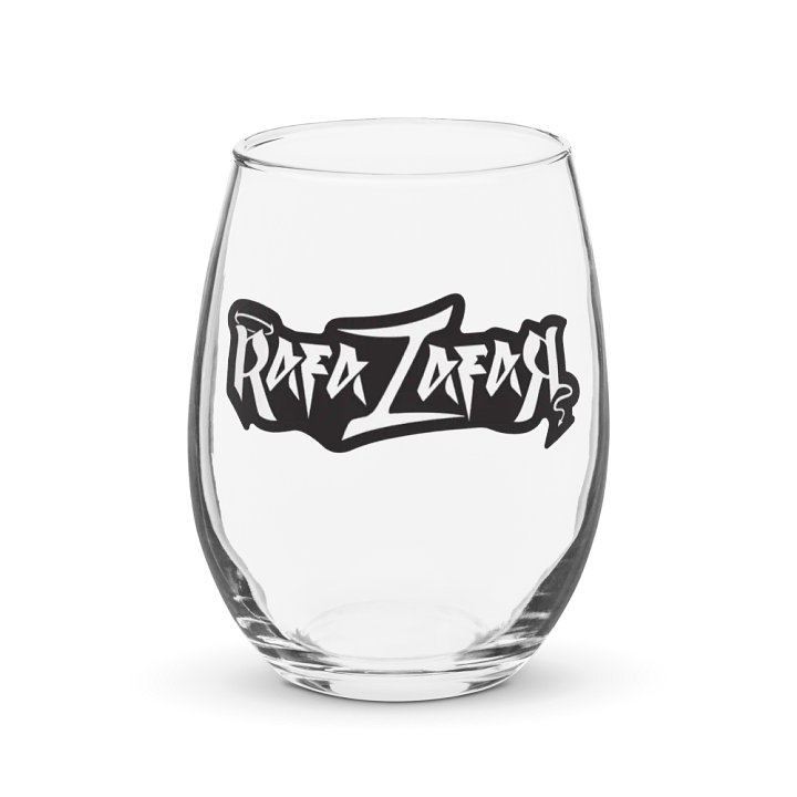 RafaZafar Logotext Stemless Wineglass (outlined) product image (1)