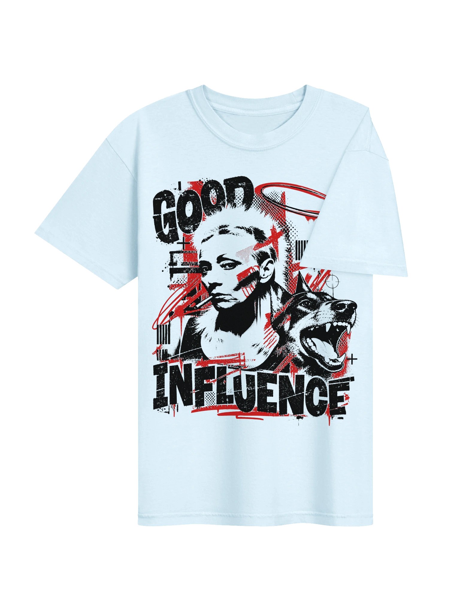 Questionable outcome. Good influence. Heavyweight Vintage Graphic Tee product image (46)