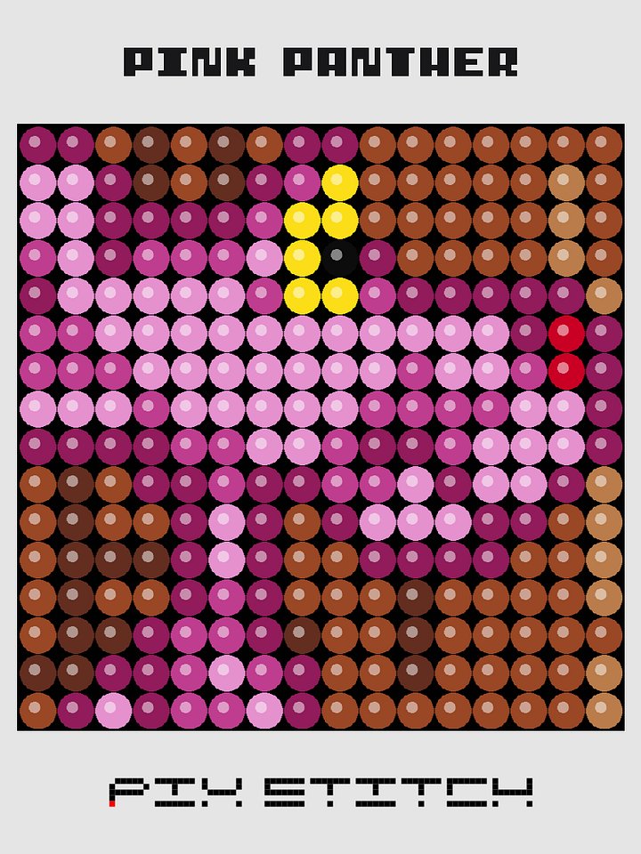 Pink Panther Pixel Art product image (1)