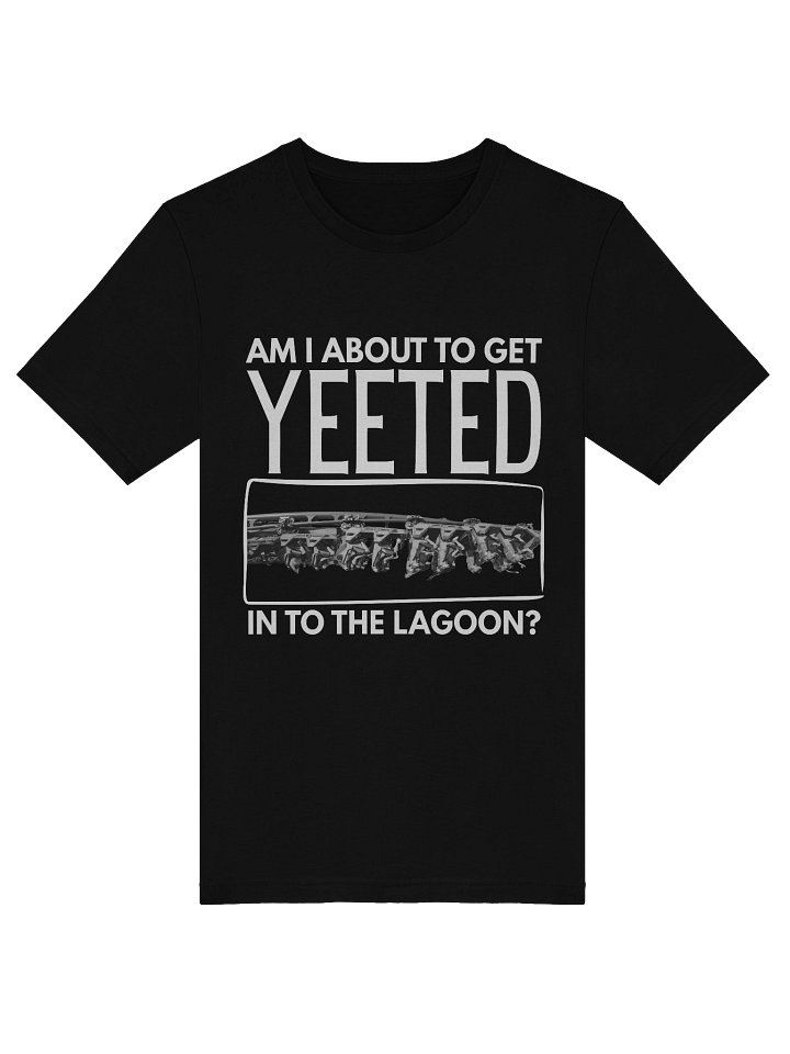 Am I About To Get Yeeted In To The Lagoon? Black Roller Coaster T-Shirt product image (2)