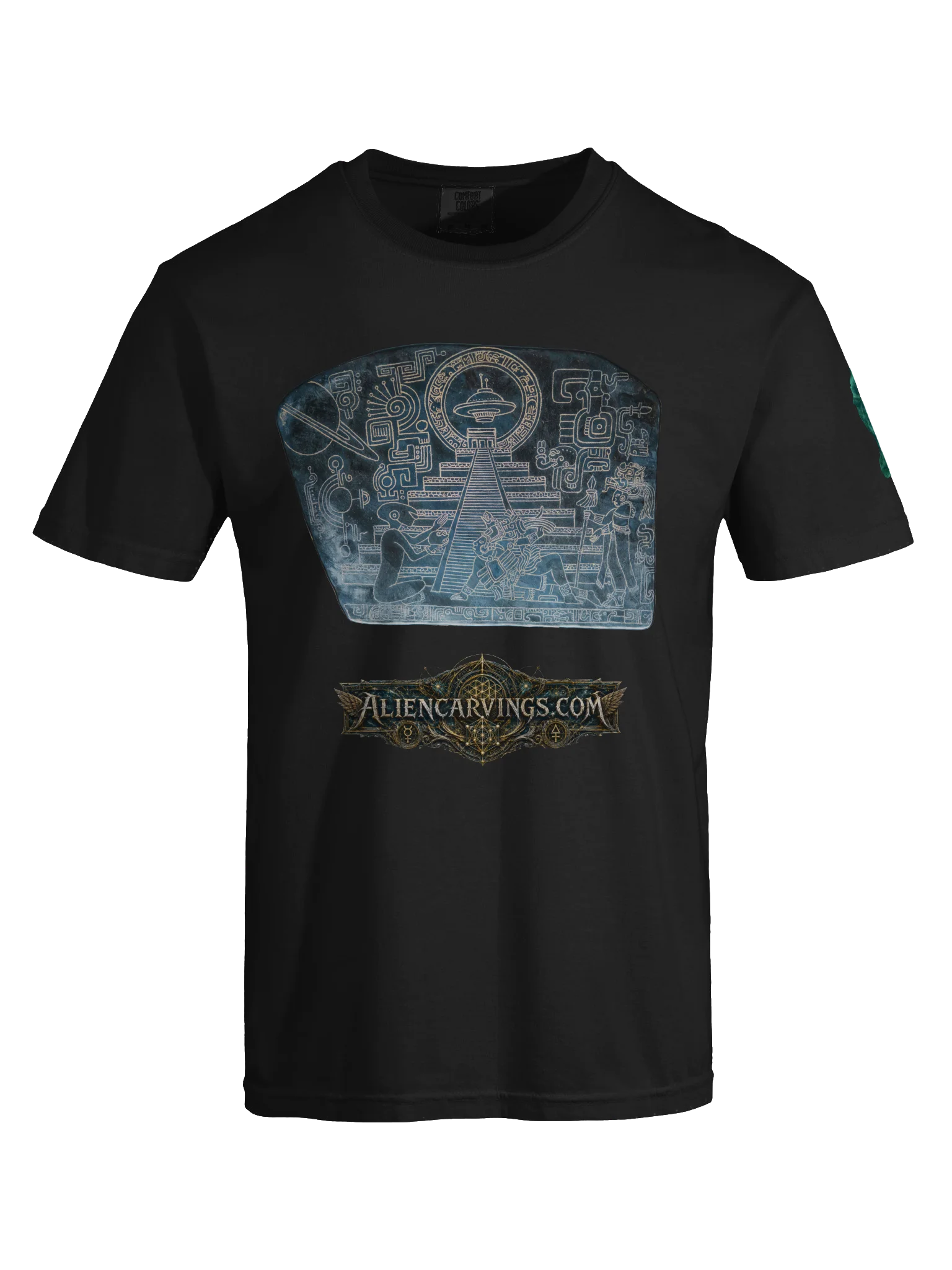Aliencarvings.com Obsidian Story Tablet T-Shirt product image (5)