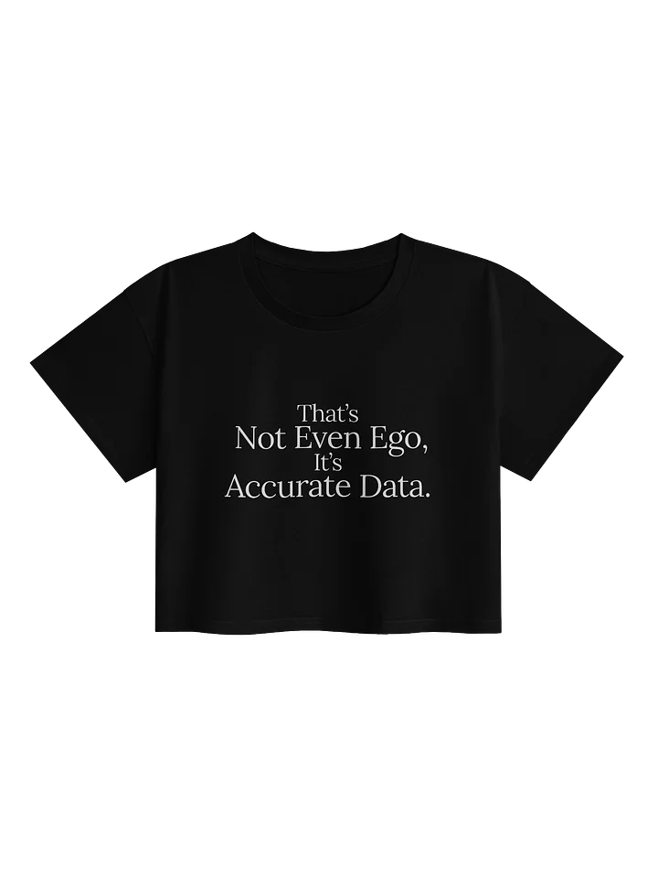 Accurate Data Black Crop T shirt product image (1)