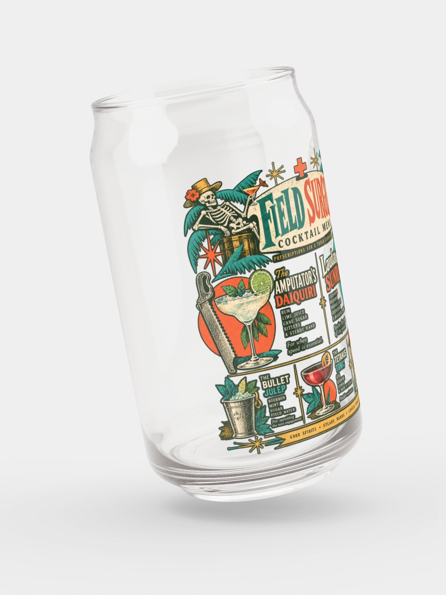 Prescriptions for a Tough Campaign: Field Surgery Cocktail Glass product image (5)