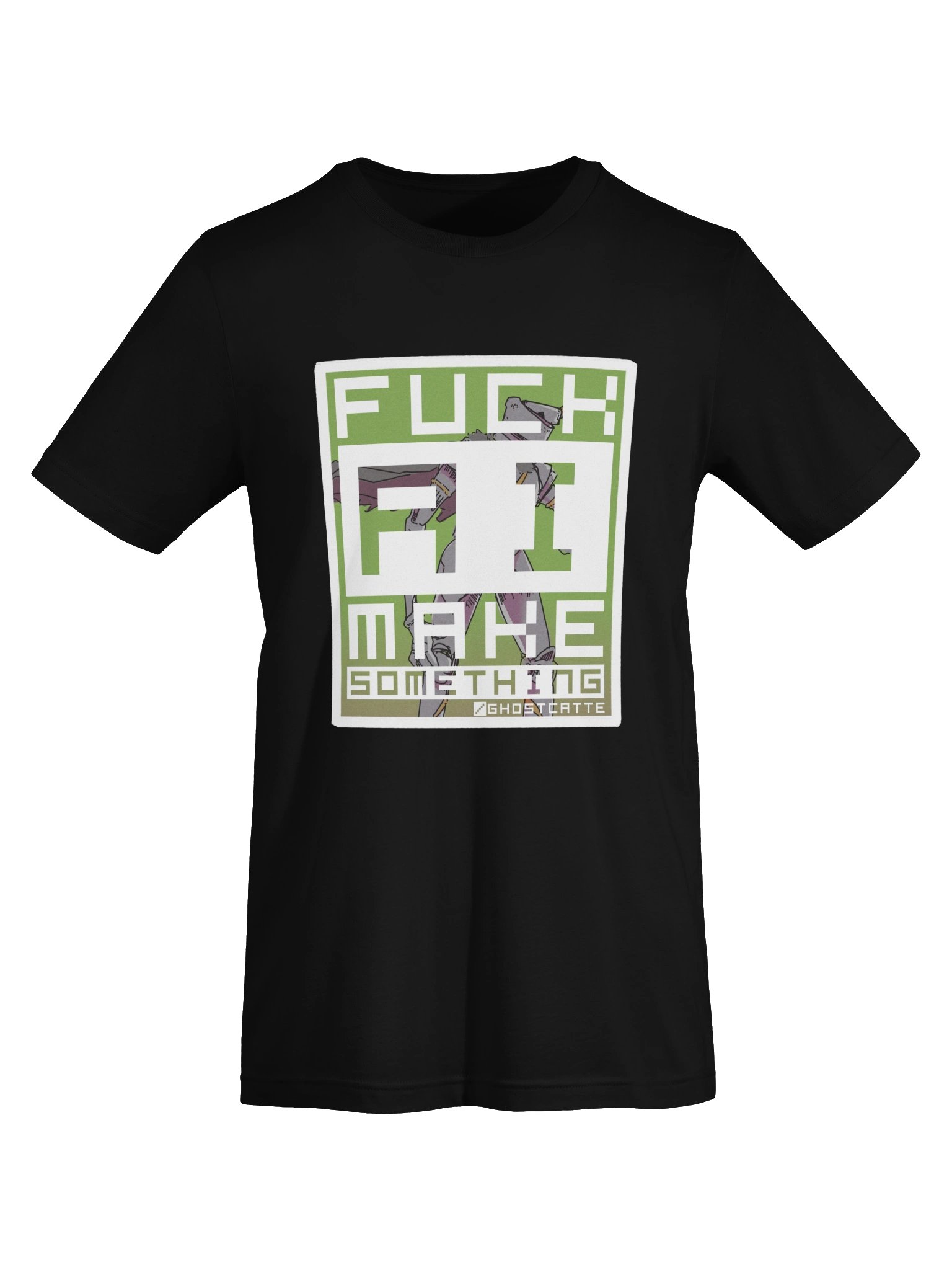 F*ck AI, make something - Bella/Canvas Shirt product image (5)