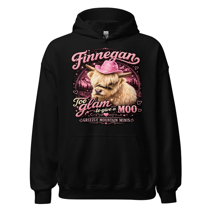 Finnegan Too Glam to Give a Moo Hoodie product image (1)
