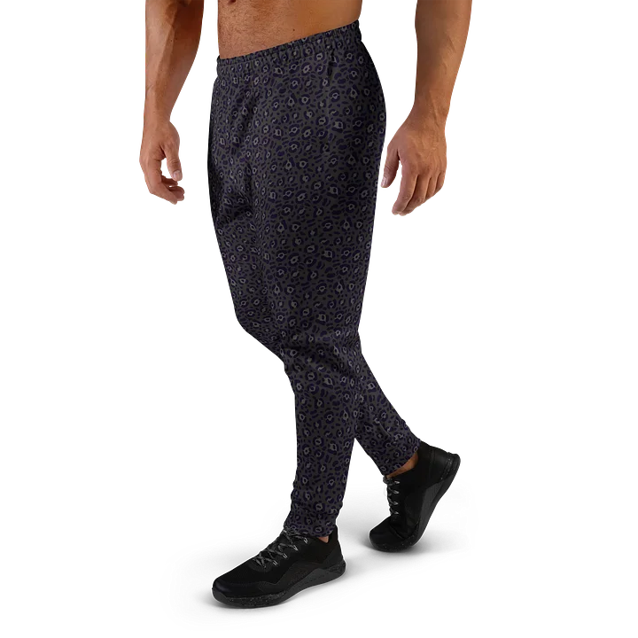 Trendy Bold Black Leopard Print Men’s Joggers product image (1)