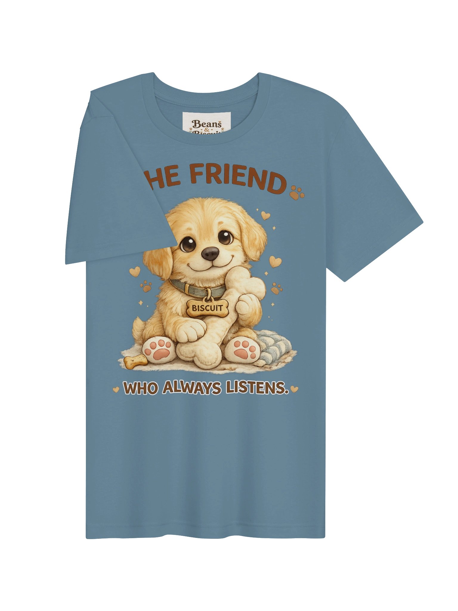 Biscuit The Friend Who Always Listens Puppy Tee product image (3)