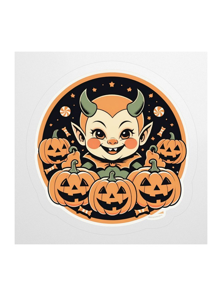 Halloween Devil Kiss Cut Sticker product image (1)