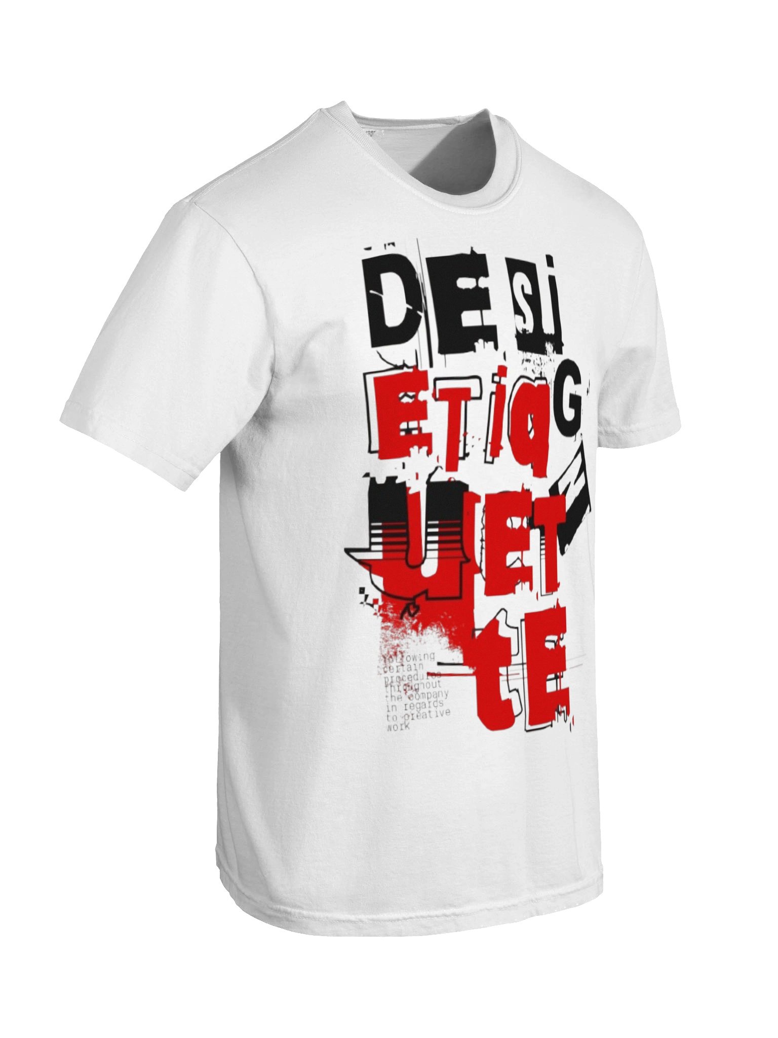 T-Shirt — Bold Red & Black Graphic Back Print product image (6)