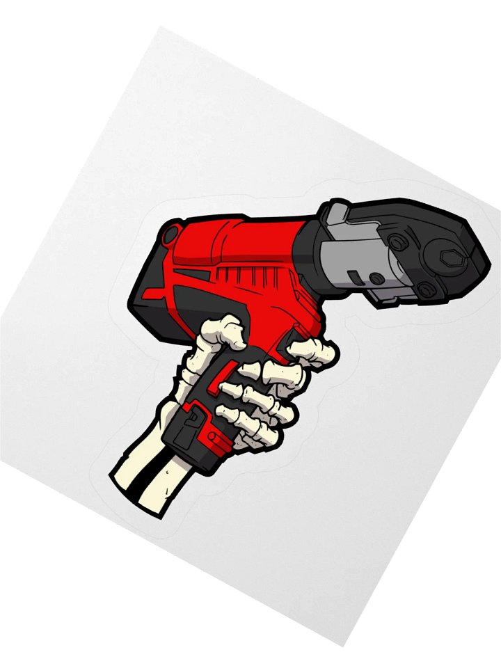 SKELETON PRESS TOOL STICKER product image (1)