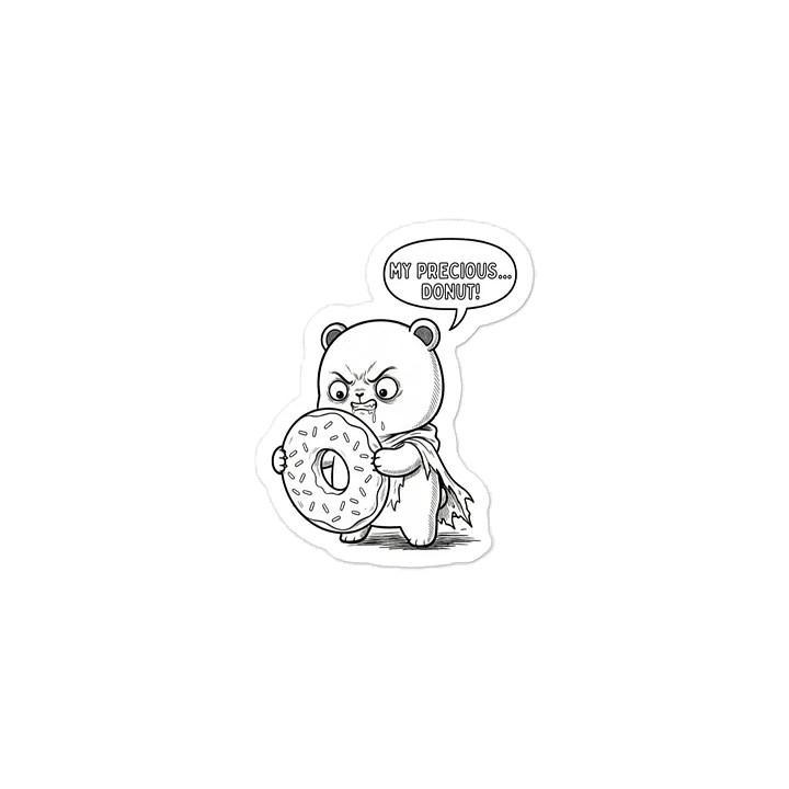 ​"My Precious" Hungry Panda — Kawaii Donut Line Art product image (2)