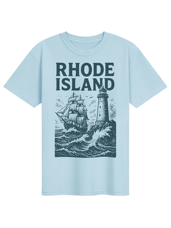 Rhode Island Lighthouse Ship T-Shirt | Vintage Coastal State Pride Tee product image (9)