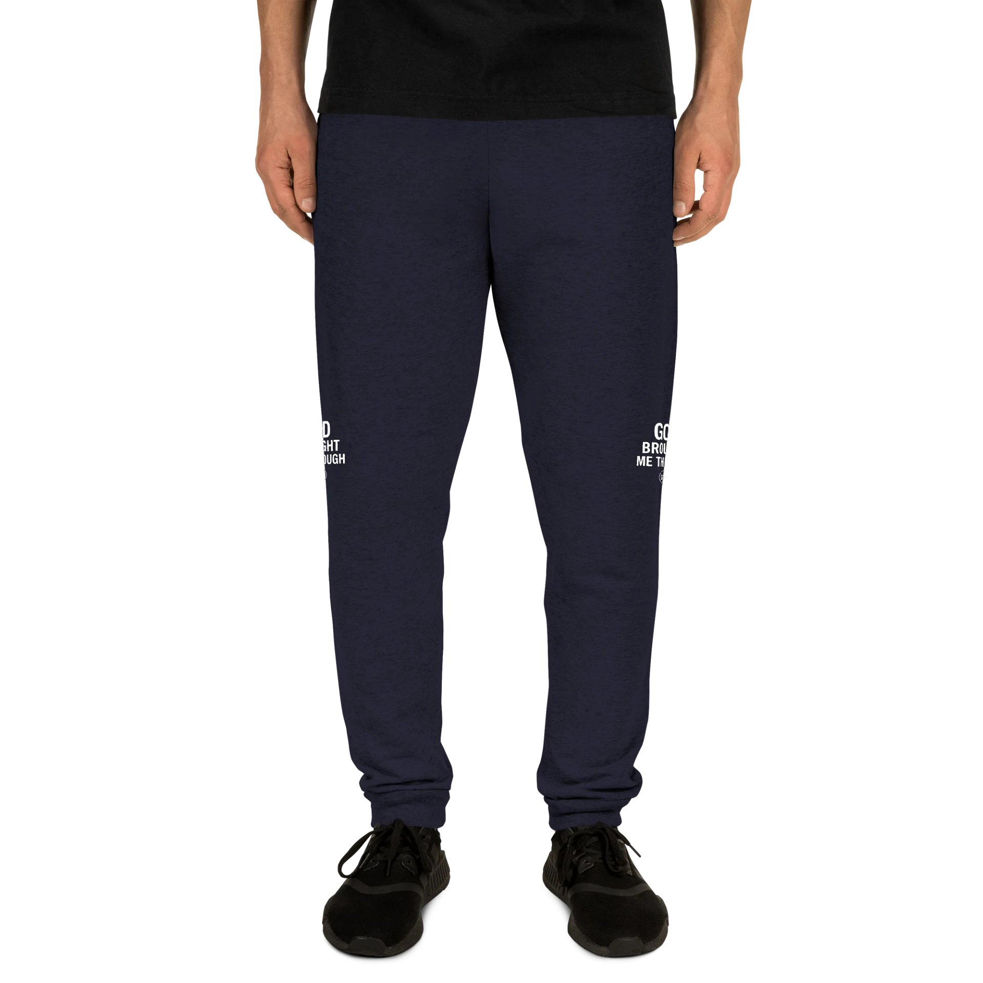 GOd Brought Me Through Joggers – Navy Blue (GBMT ) Logo Edition product image (10)