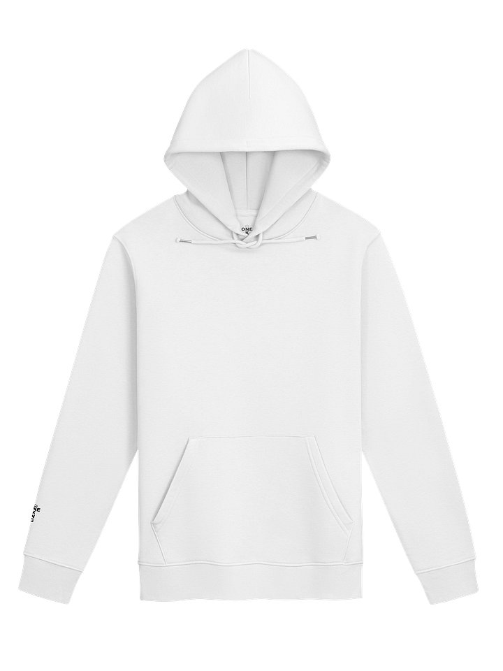 ONE KING Crusader Silhouette 100% Organic Cotton Premium Street Hoodie with embroidered sleeve logo product image (2)