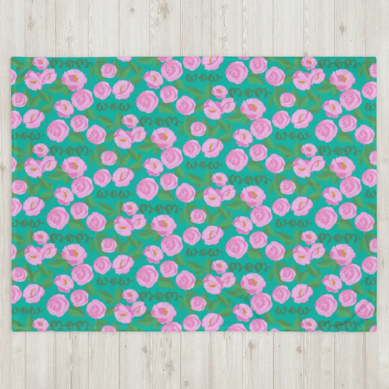 "Wow Mom" Gardenia Blanket product image (3)