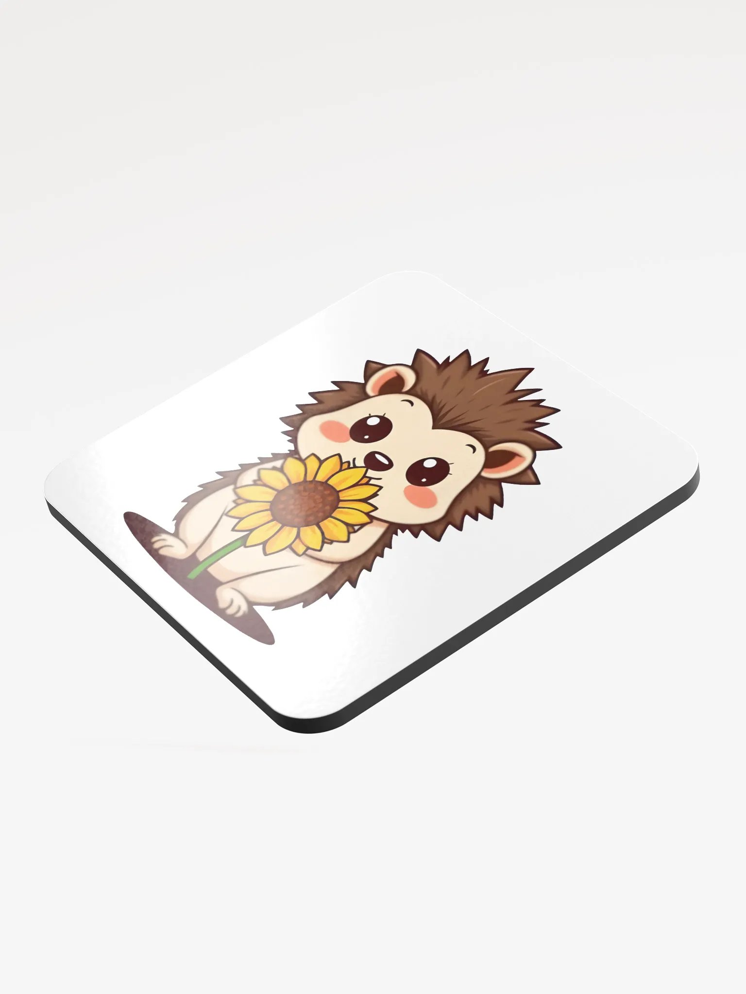 Sunflower Hedgehog Cork Coaster product image (3)