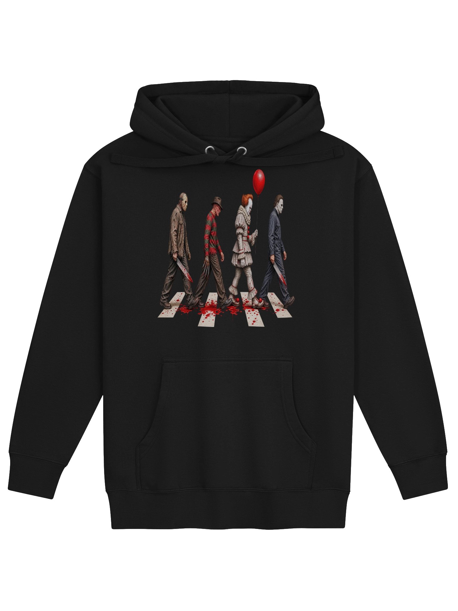 Horror Slashers Abbey Road Graphic Hoodie | Halloween Movie Mashup Hoodie product image (2)